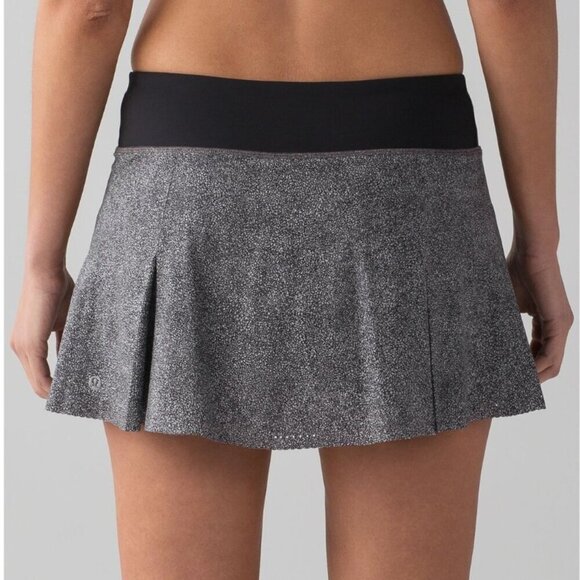 Lululemon Smooth Stride Skirt Sea Spray Alpine White Dark Chrome / Black - Picture 8 of 8